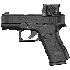 GLOCK 43X MOS 9mm Striker Fired Pistol with Aimpoint COA Optic - Image 2